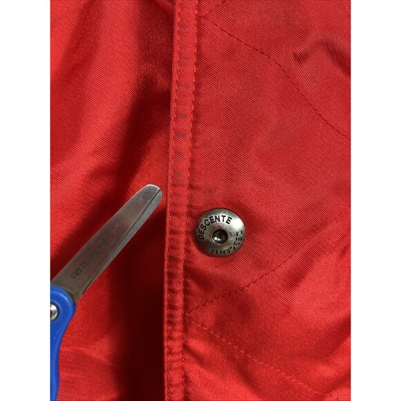 Vintage 90s Descente Oversized Ski Shell Jacket Red Missing Sz Tag Fits XL/2XL - Picture 15 of 16